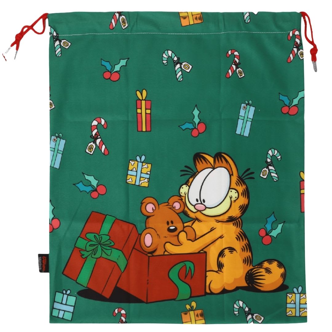 Tripack Bolsas para Regalo de Navidad Garfield incluye 3 Bolsas de 48x57 cm Modelos 1, 2 y 34