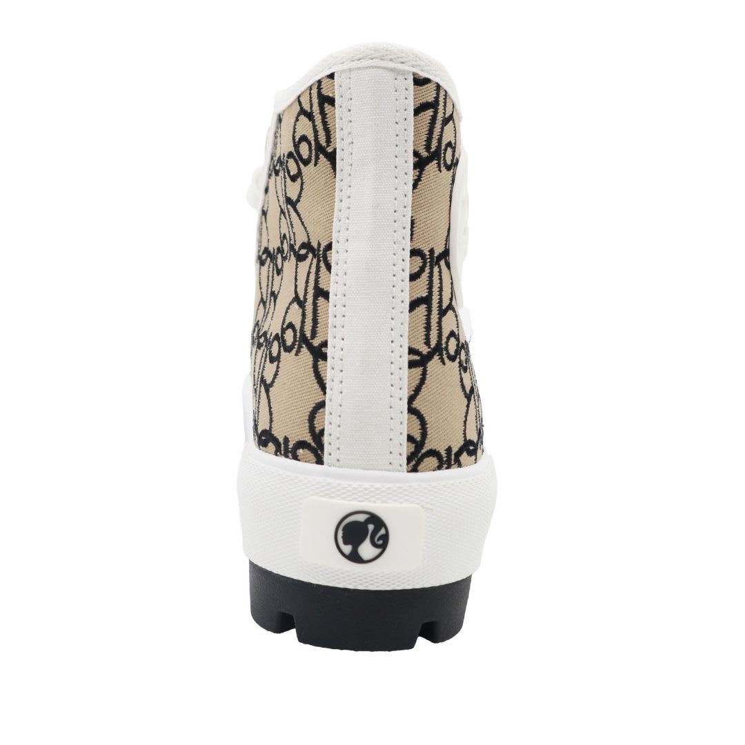 Zapatillas Mujer Barbie Botin Beige3