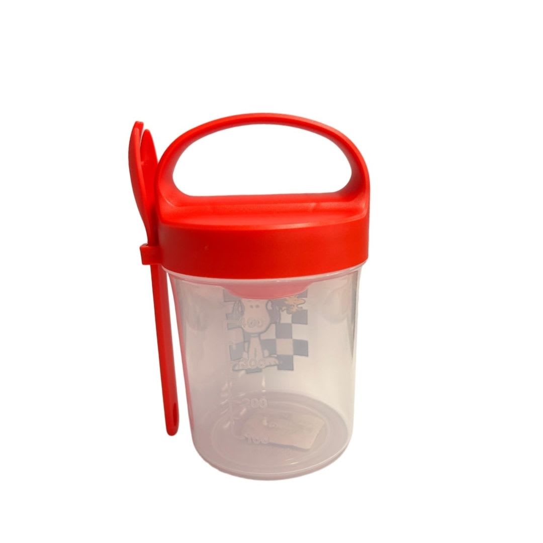 Taper con Cuchara Escolar Snoopy Gris 560 ML2