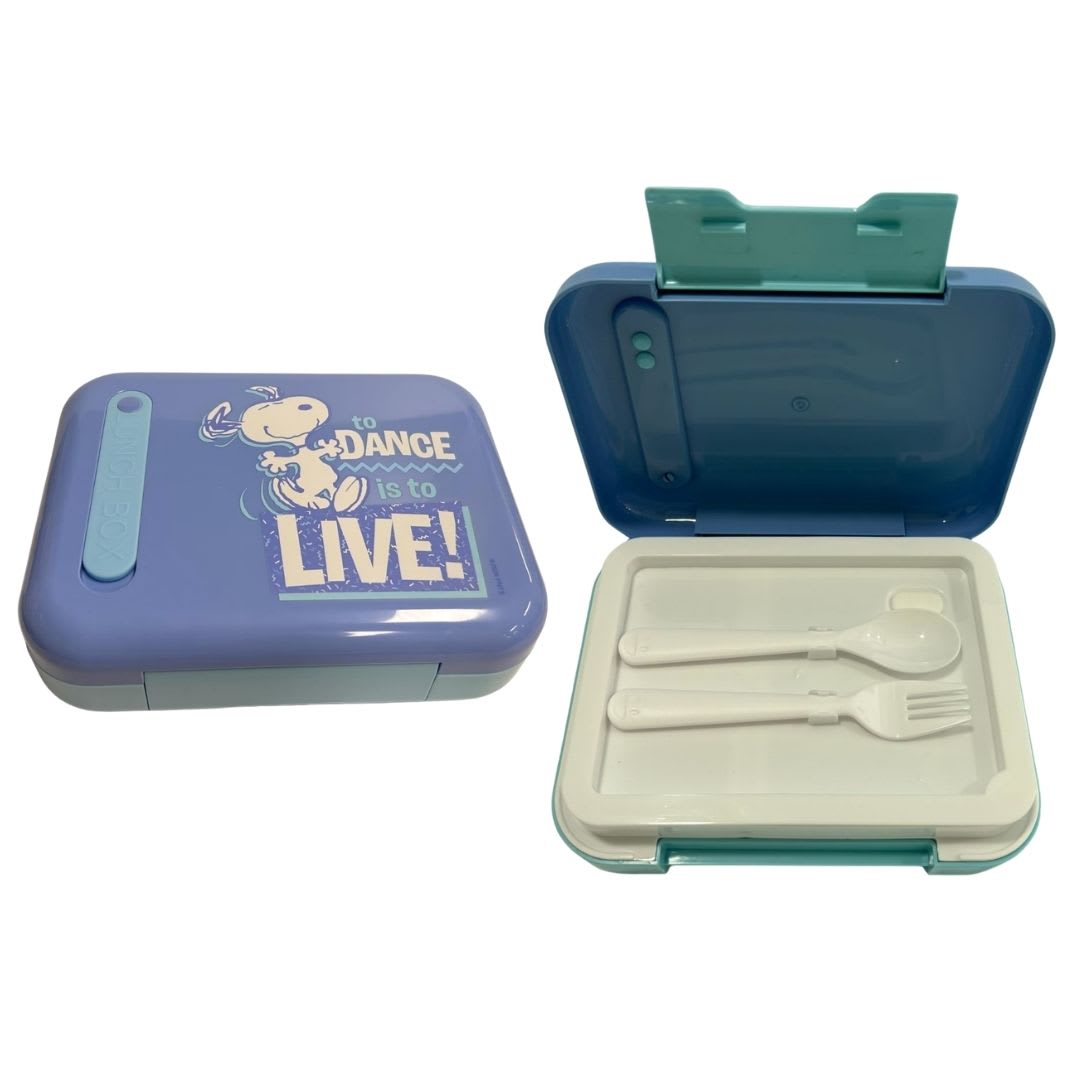 Taper Escolar Snoopy Bento con cubiertos 870 ml 0