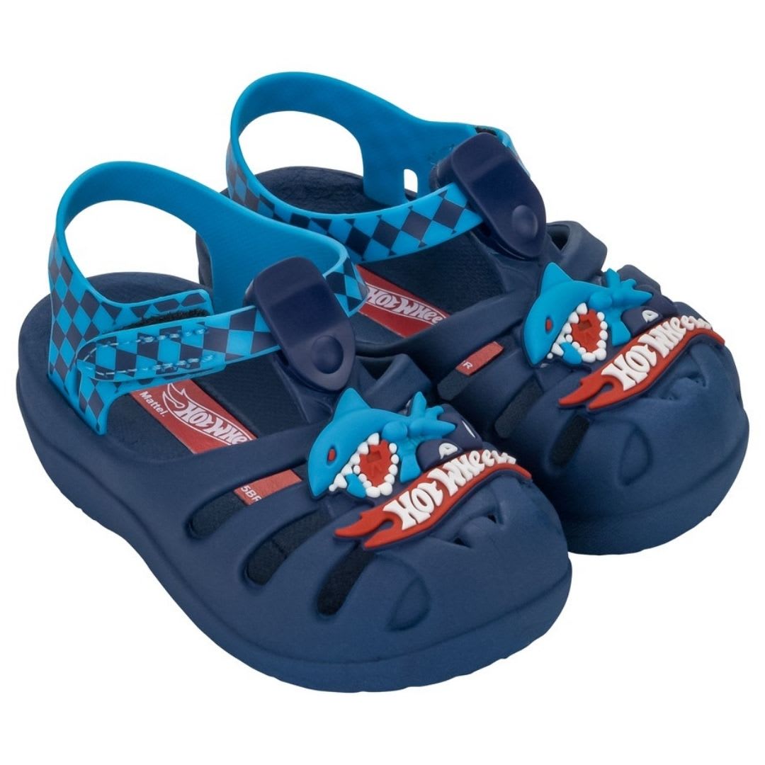Sandalias Bebe Canasta Hot Wheels Azul 0