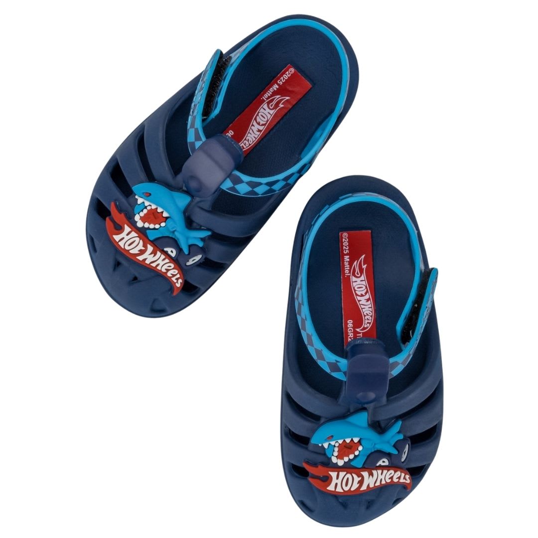 Sandalias Bebe Canasta Hot Wheels Azul3