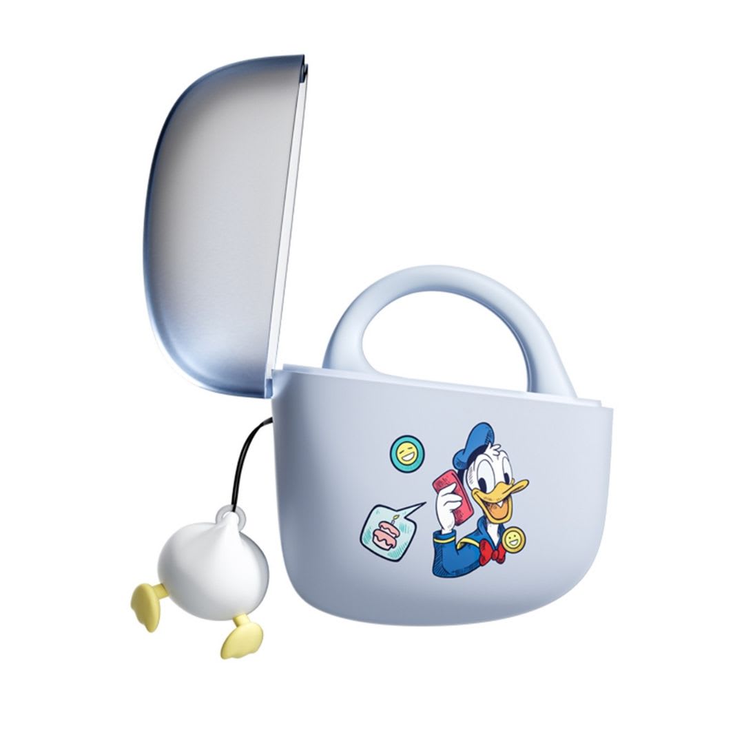 Audifonos Bluetooth Open Ear Pato Donald Celeste4