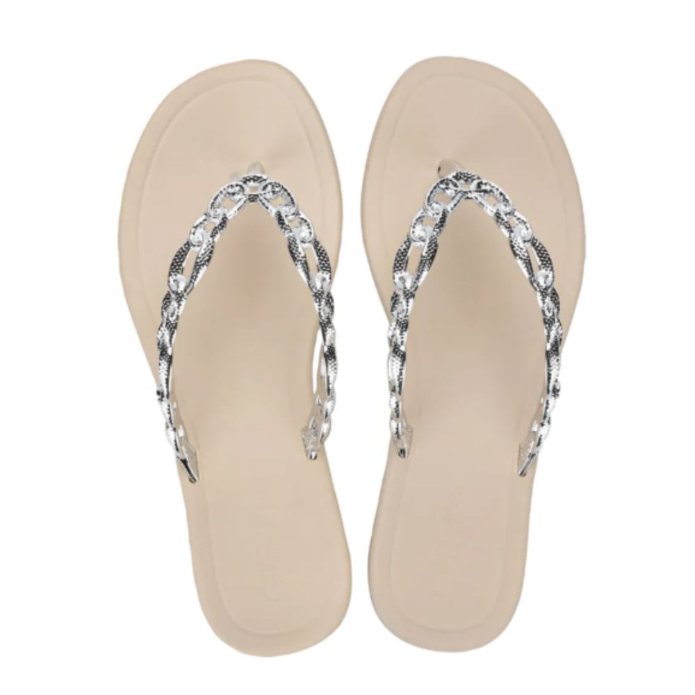 Sandalias Mujer Playera Casual Grendha Hueso2