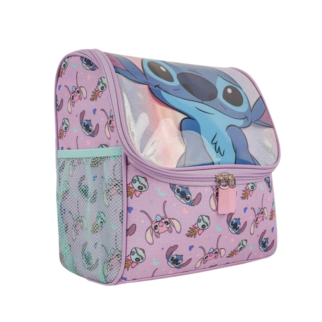 Pack Escolar Mochila Stitch Lila Oficio4