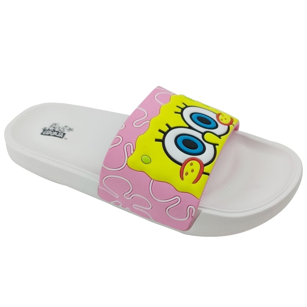 Sandalias Mujer Playeras Bob Esponja Blanco 0