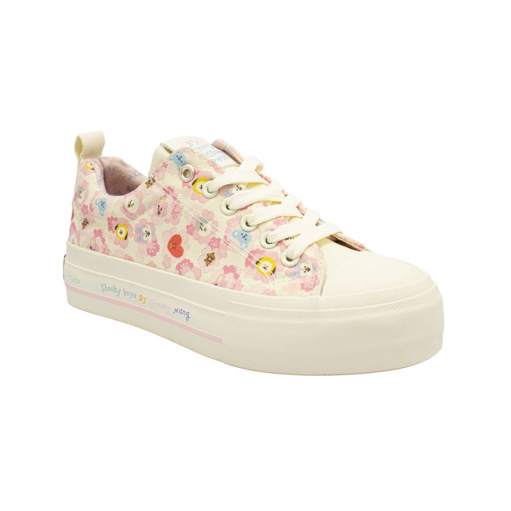 Zapatillas Mujer Urbanas BT21 BTS Kpop Kawai Rosado2