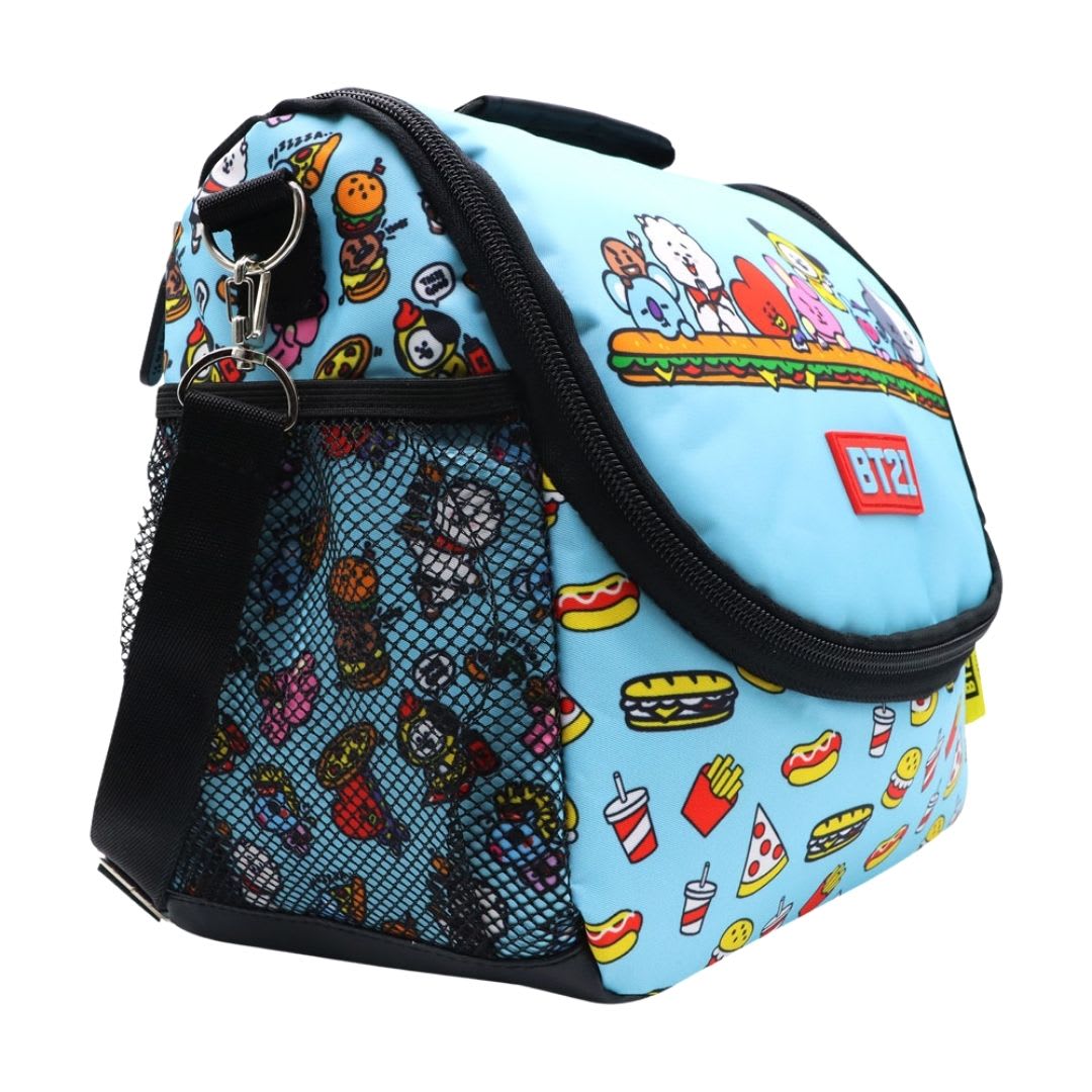 Pack Escolar Mochila BT21 Celeste Oficio4