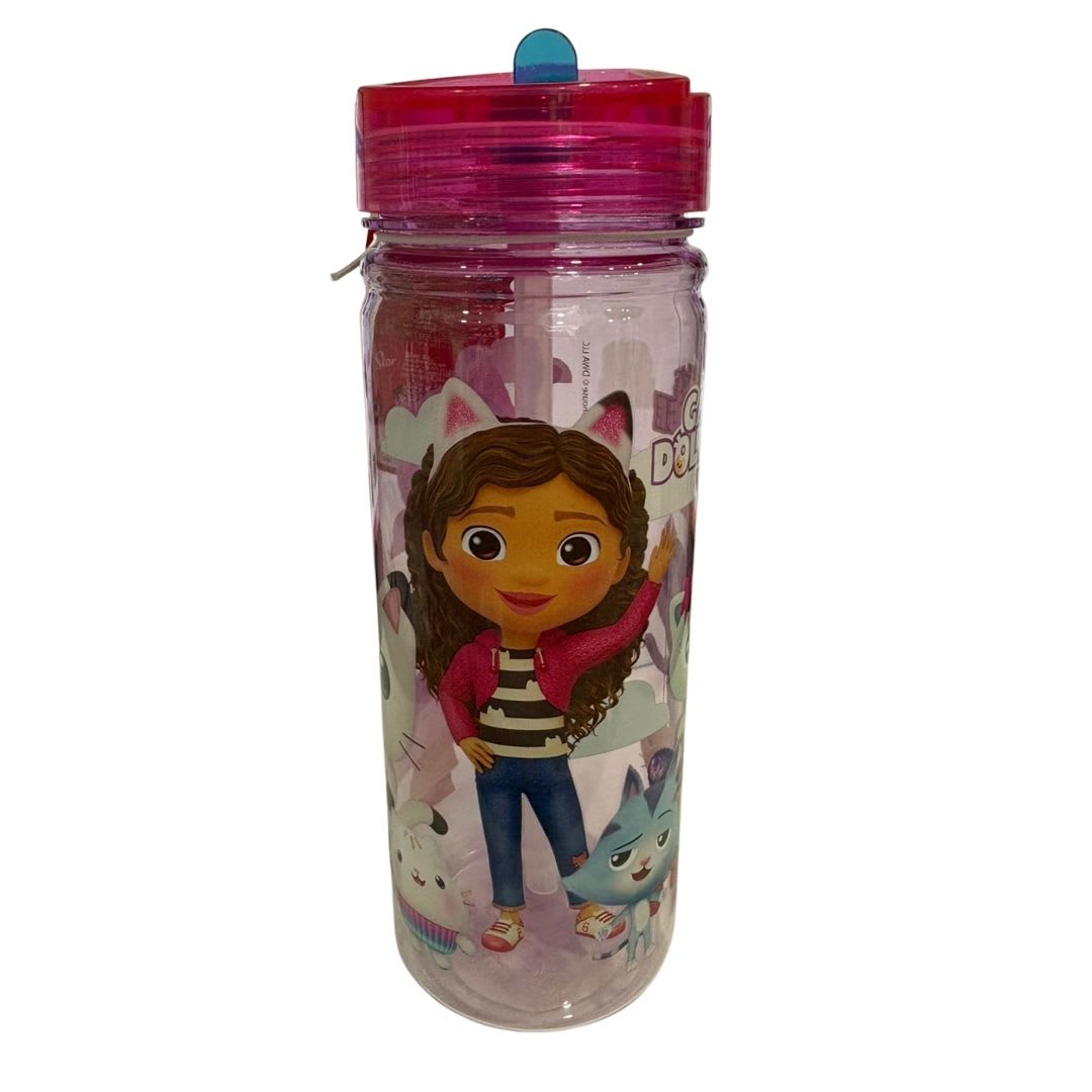 Tomatodo Escolar Botella Con Cañita Gabby Dollhouse 580 ML 0