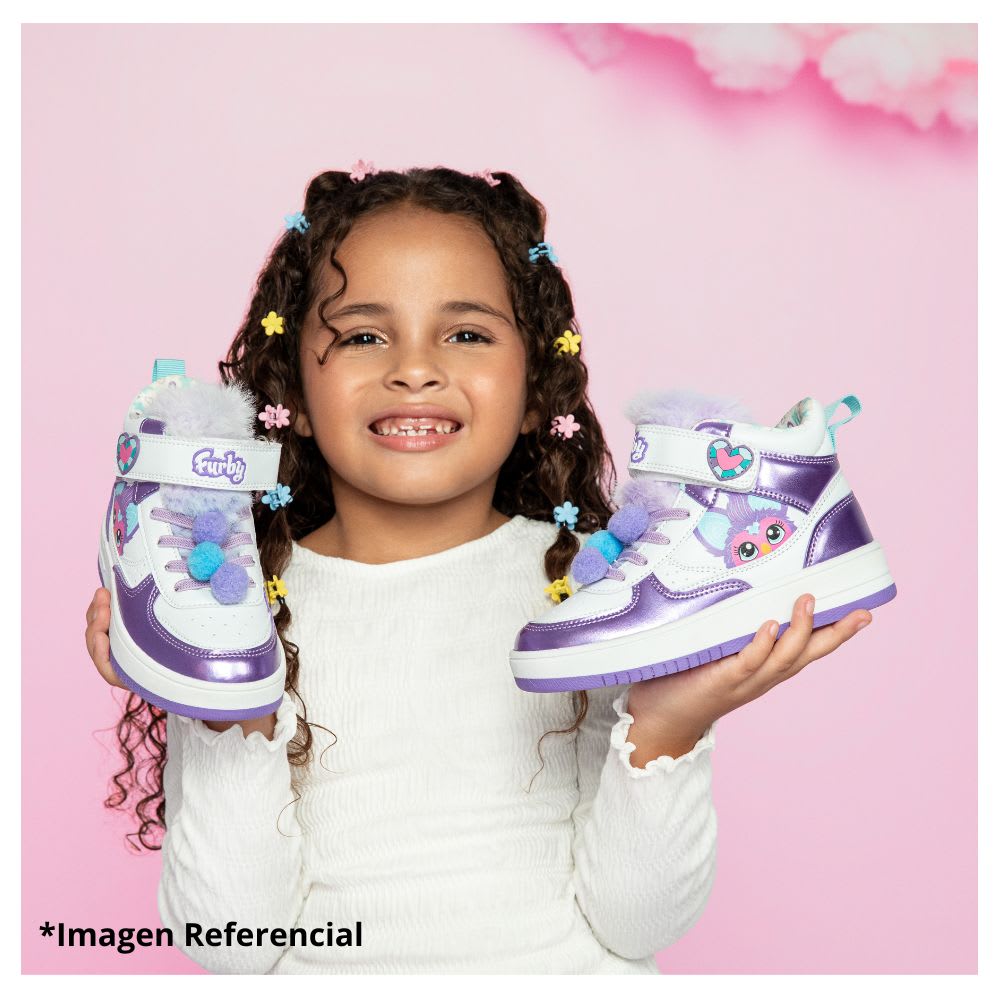 Zapatillas Botin Niña Casual Furby  Lila5
