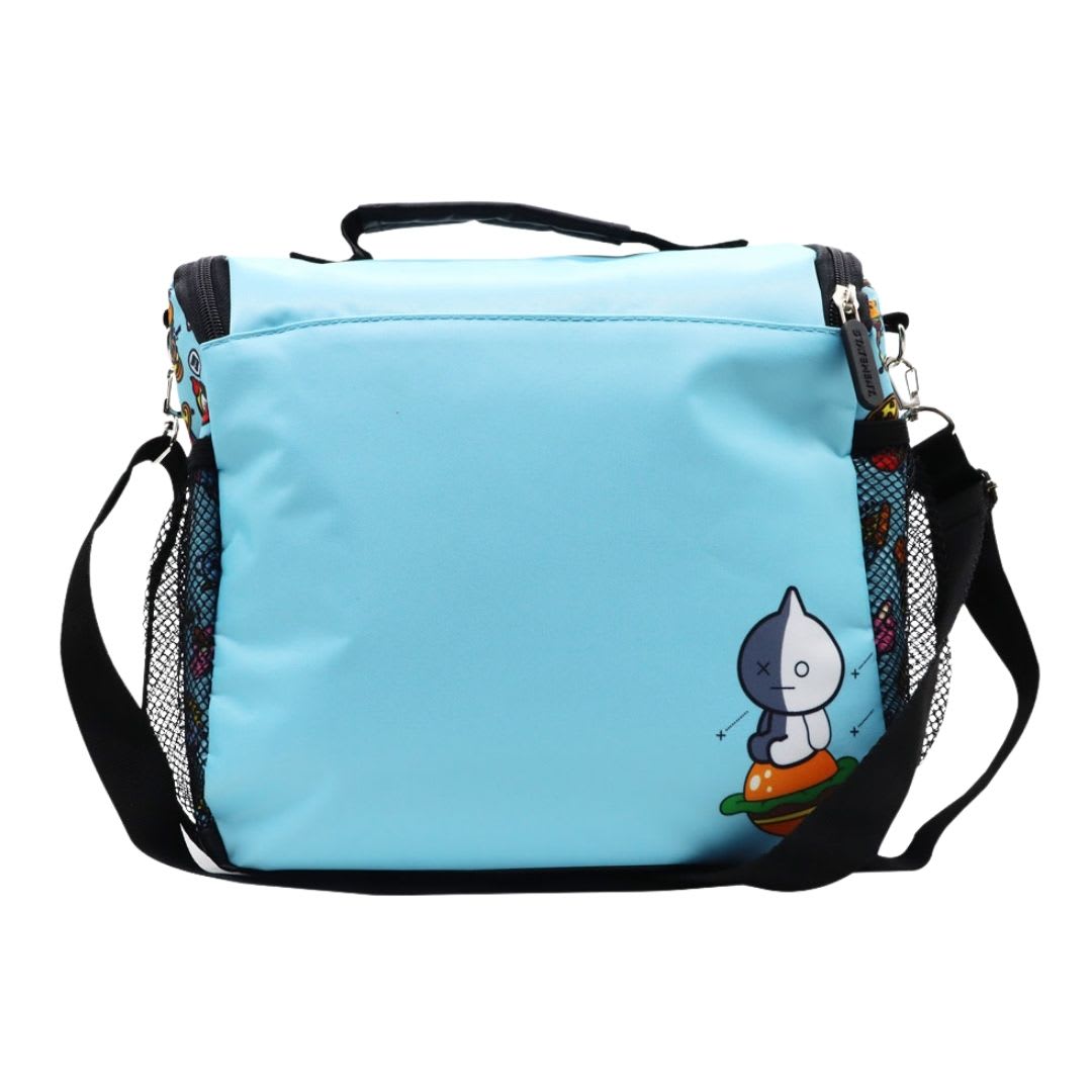 Pack Escolar Mochila BT21 Celeste Oficio 5