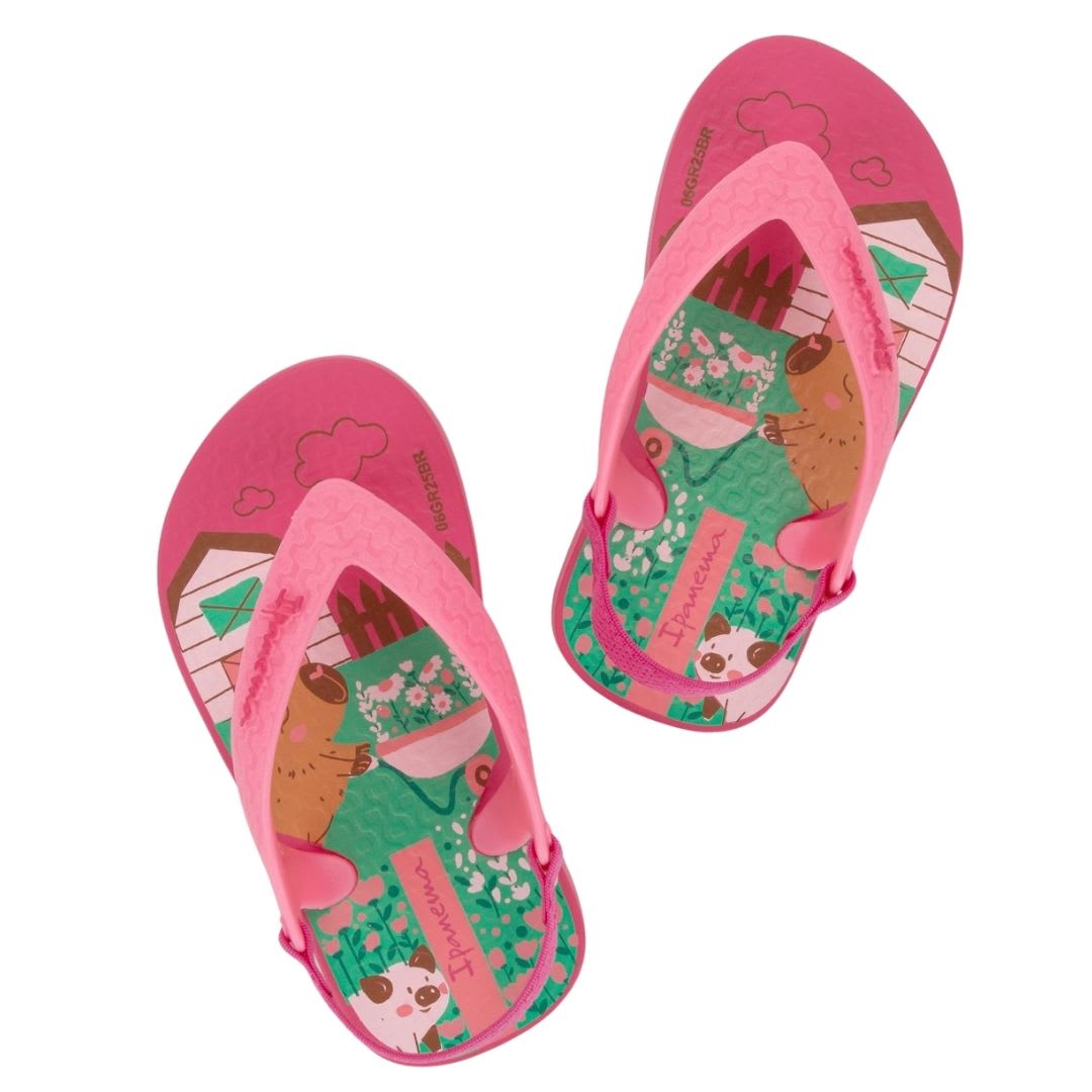 Sandalias Bebe Capibara Ipanema Rosado3