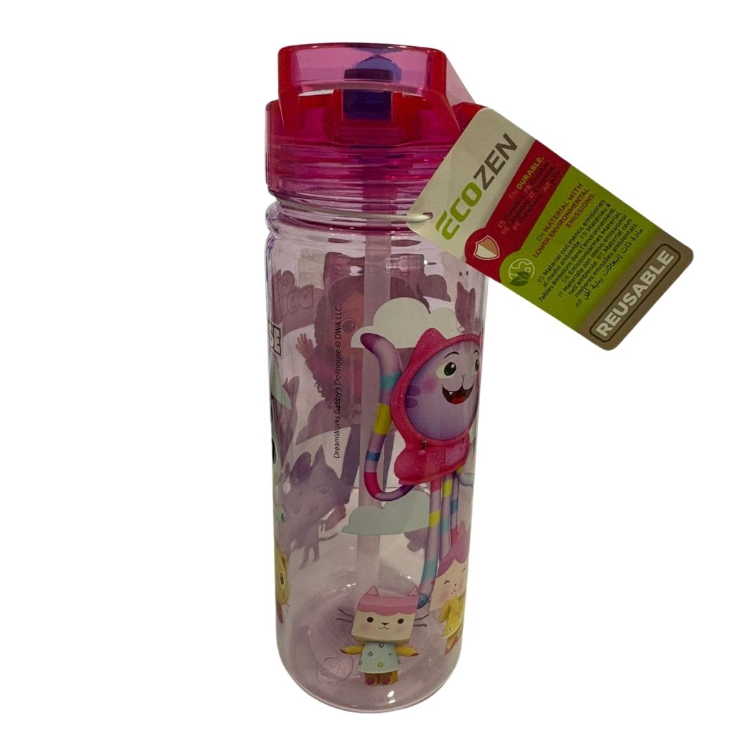 Tomatodo Escolar Botella Con Cañita Gabby Dollhouse 580 ML3