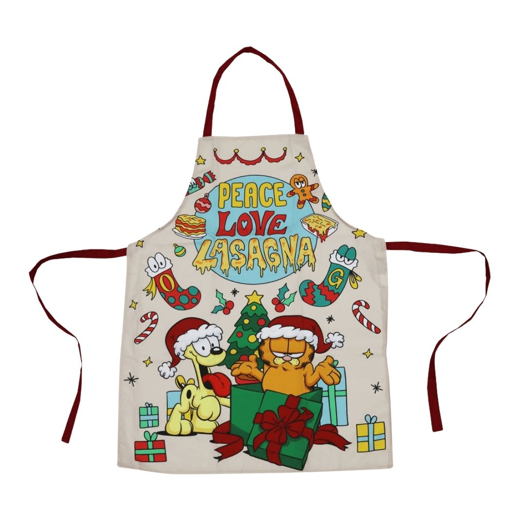 Pack Mandil Delantal de Cocina Garfield Adulto 60x80 cm + Niño 45x55 cm2