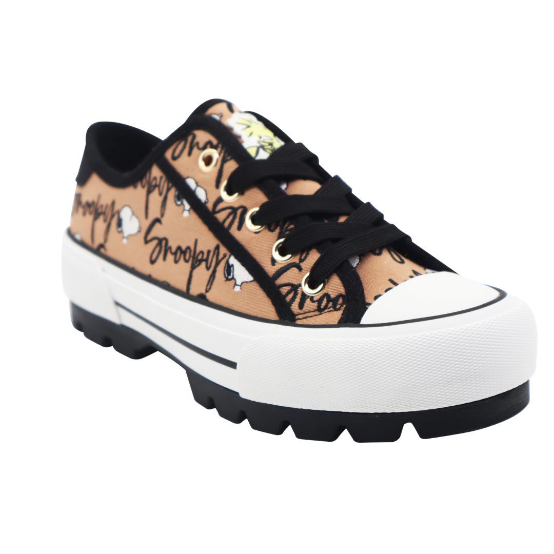 Zapatillas Urbanas Mujer Snoopy Marron3