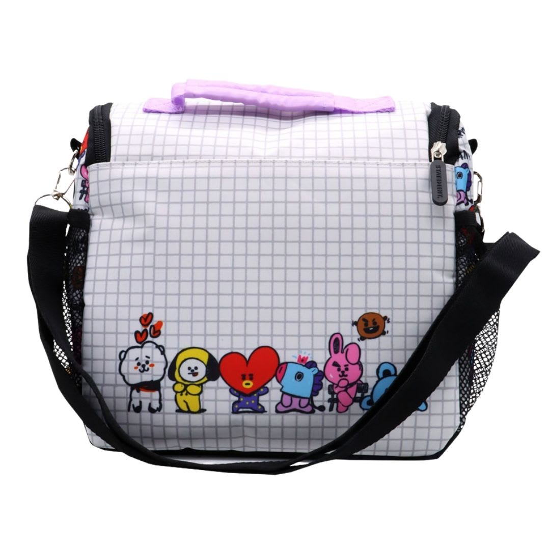 Pack Escolar Mochila BT21 BTS Blanco Oficio5