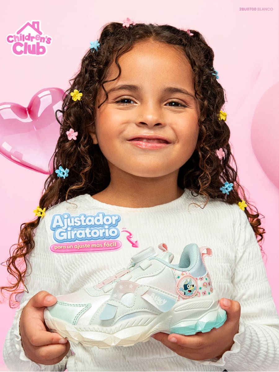 Zapatillas Casual Niña Bluey Rosado6