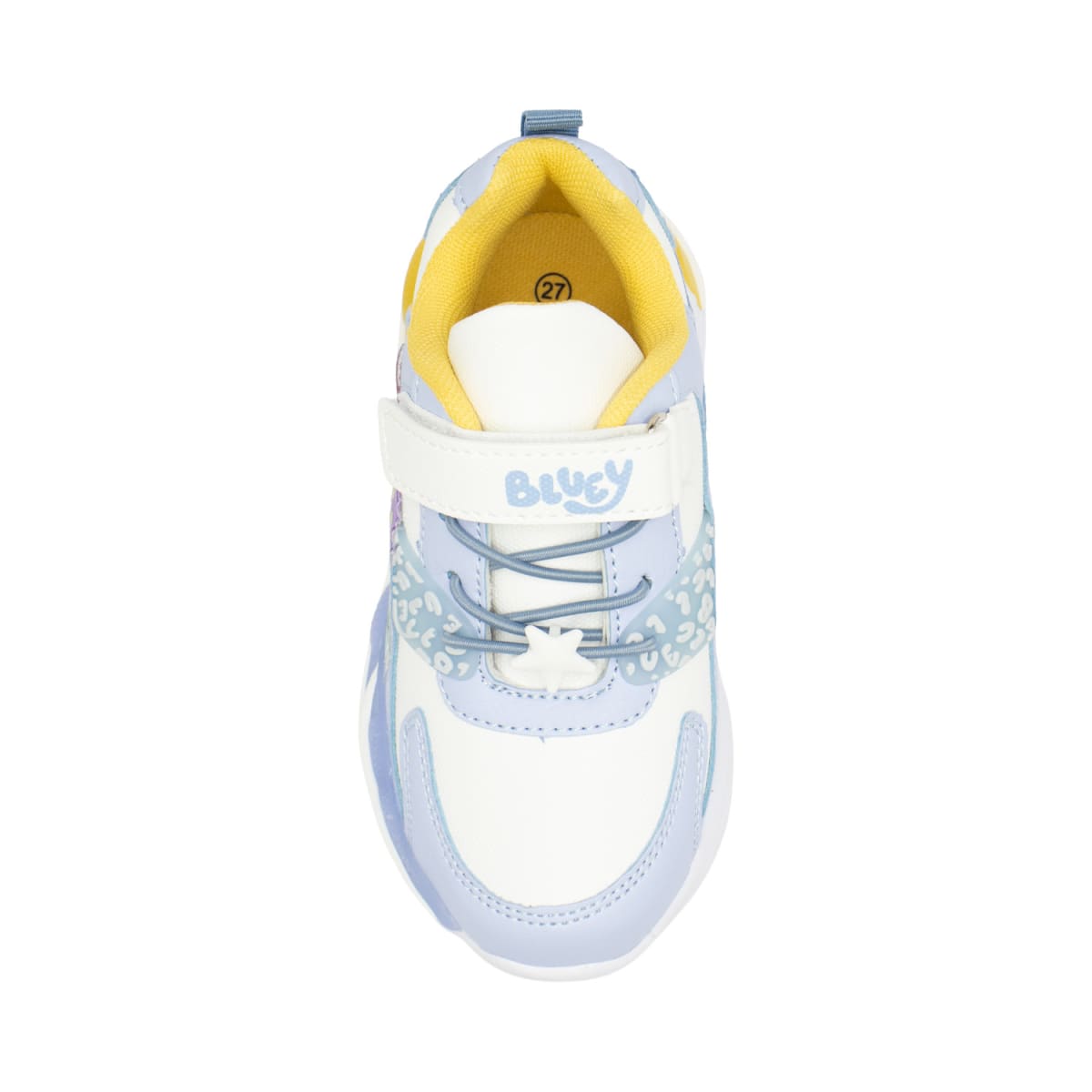 Zapatilla Casual Niño Bluey Blanco Celeste Con Luces2