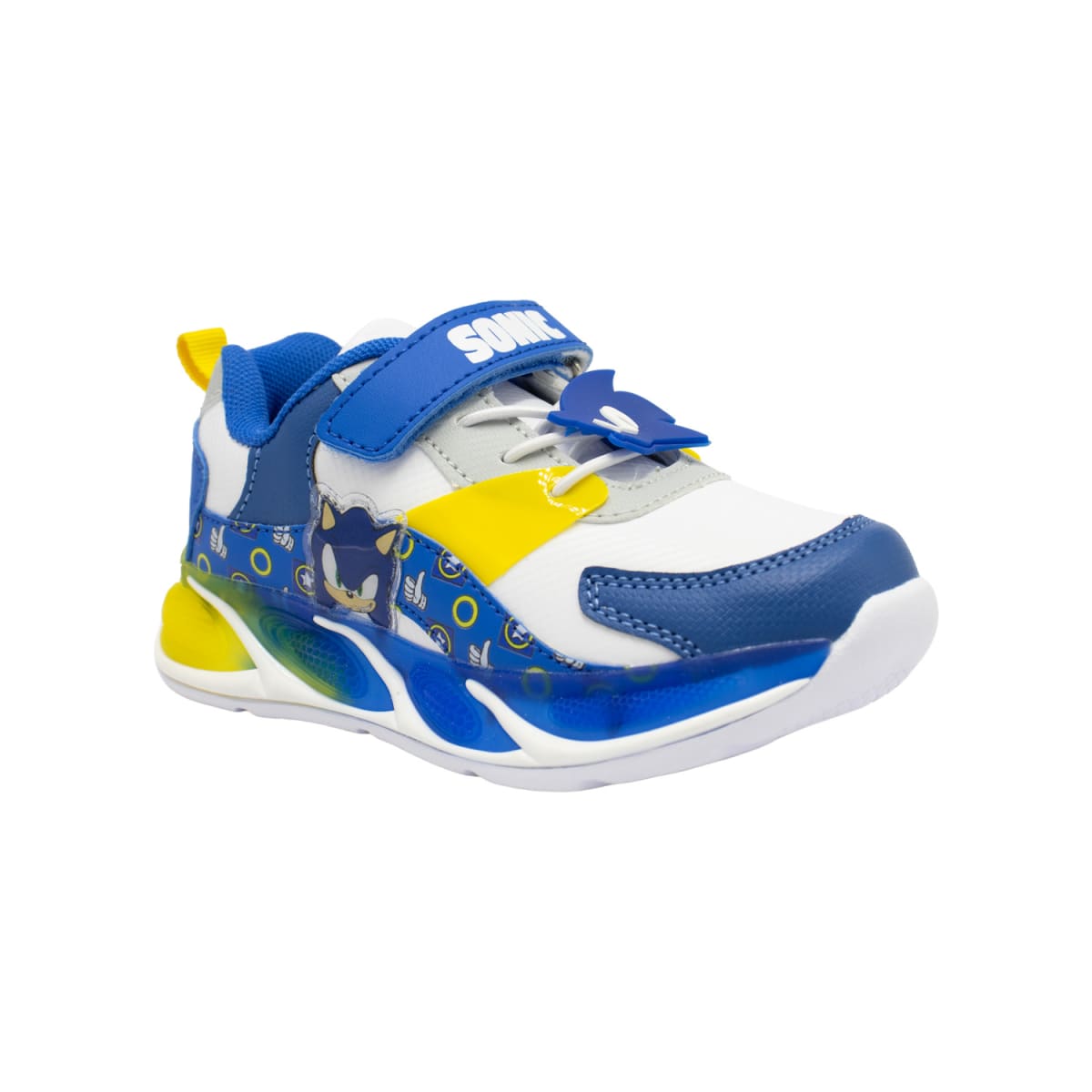 Zapatilla Casual Niño Sonic Azul Con Luces4