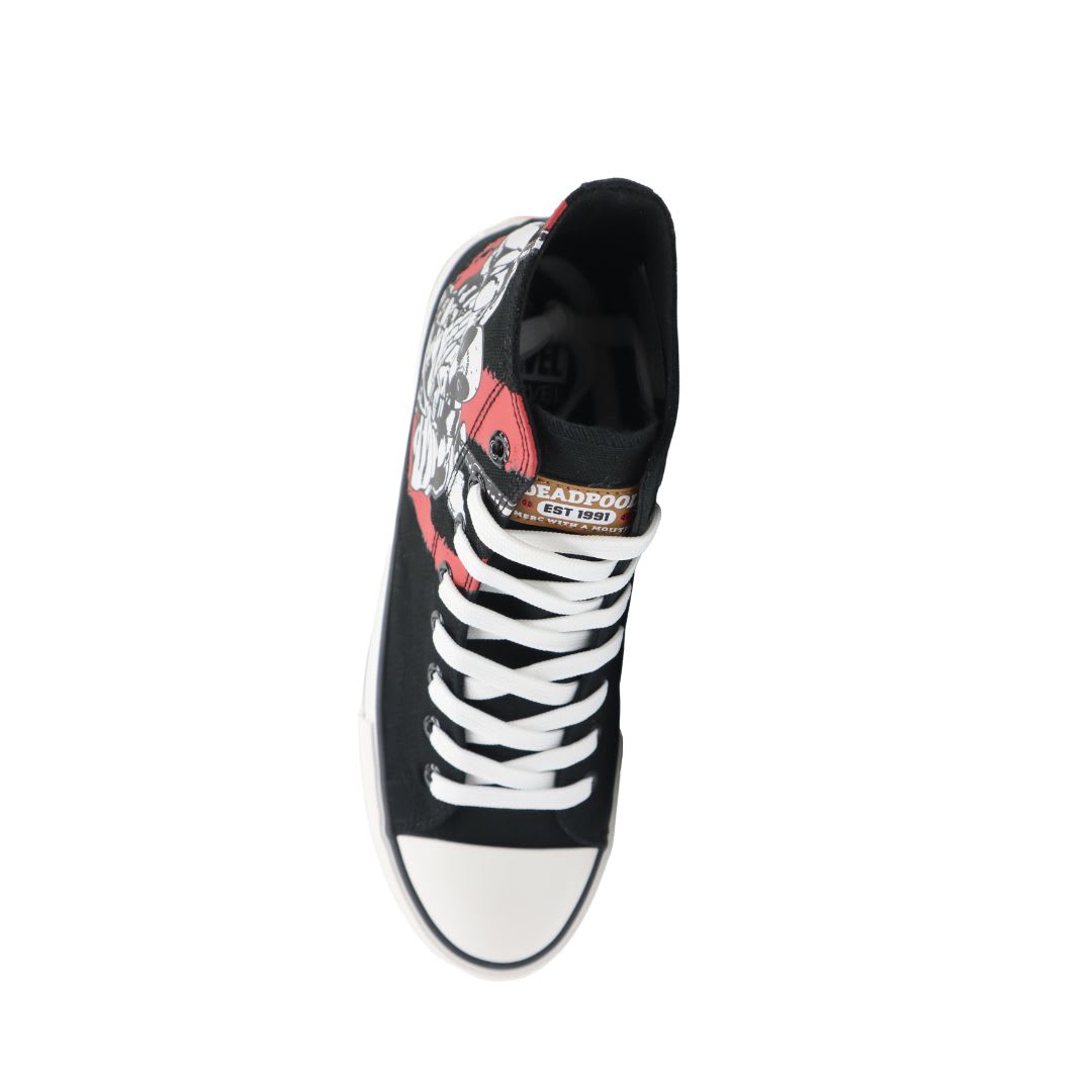 Zapatilla Botin Hombre Marvel Deadpool Negro4