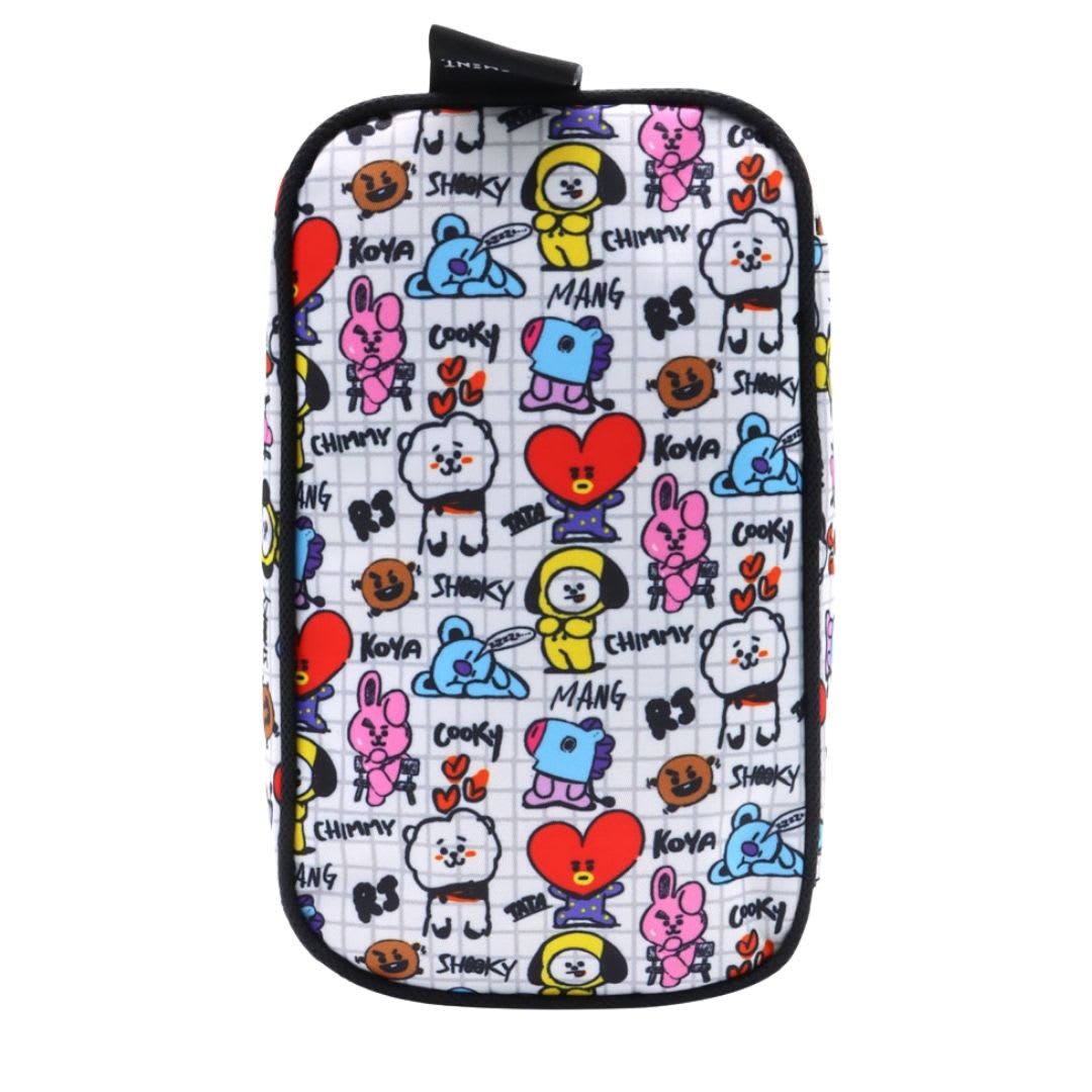 Pack Escolar Mochila BT21 BTS Blanco Oficio7