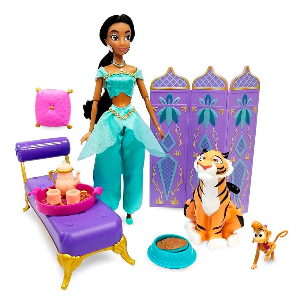 Playset Disney Store Jasmine y Rajá Aladdin2