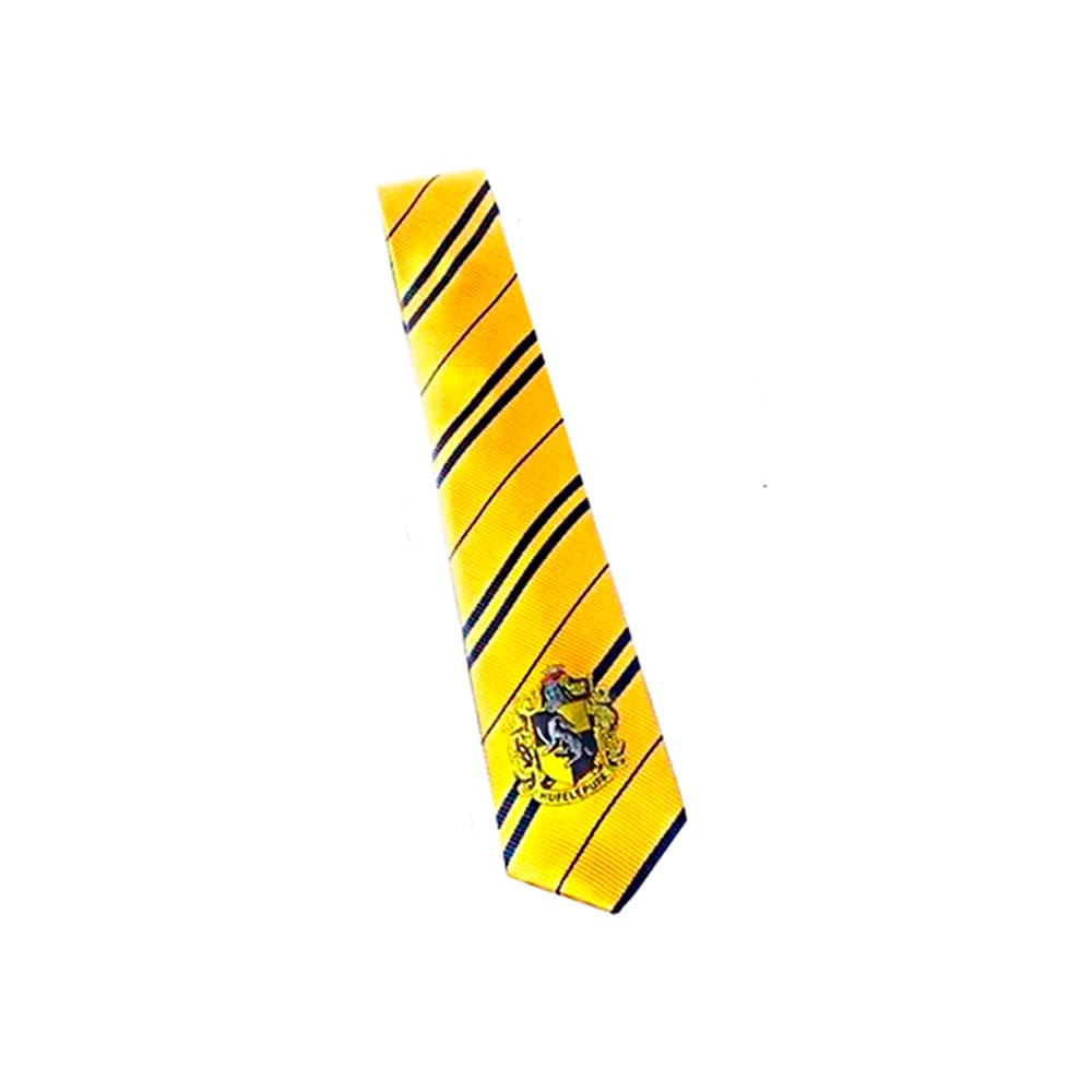 Corbata Harry Potter Hufflepuff con Escudo2