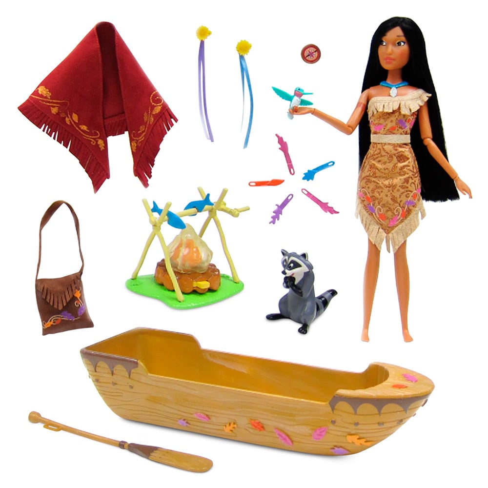 Playset Disney Store Princesa Pocahontas y Canoa 0