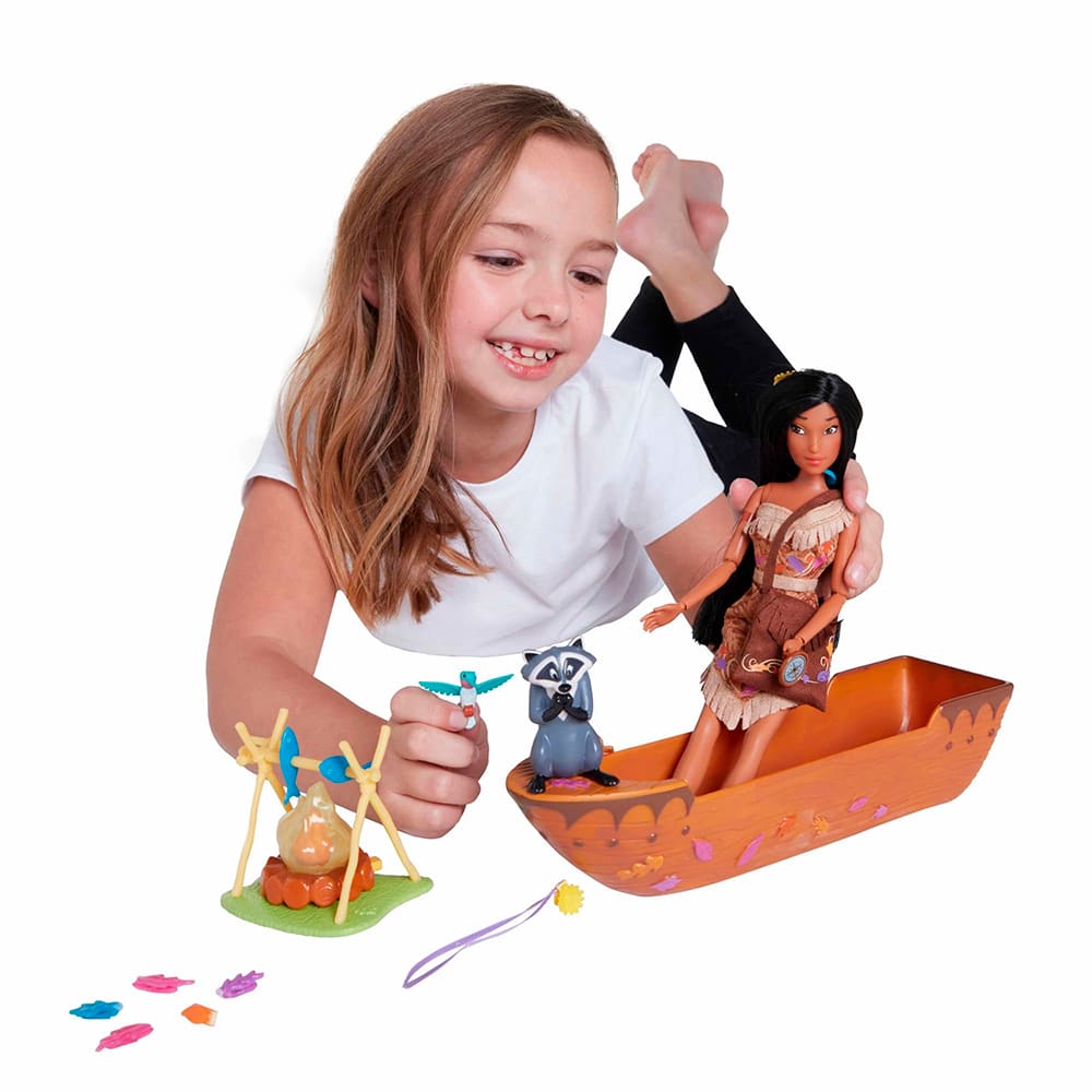 Playset Disney Store Princesa Pocahontas y Canoa3