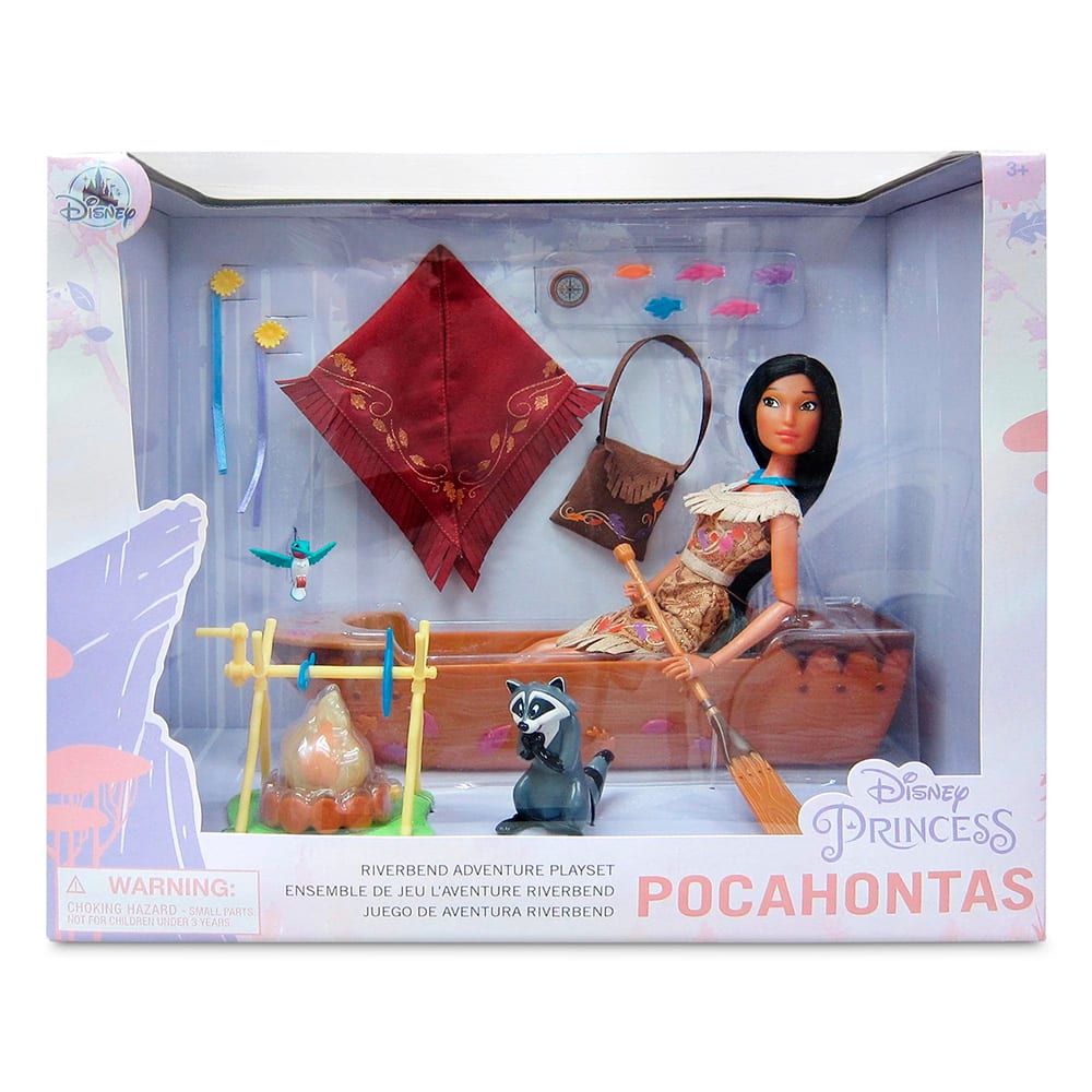 Playset Disney Store Princesa Pocahontas y Canoa2