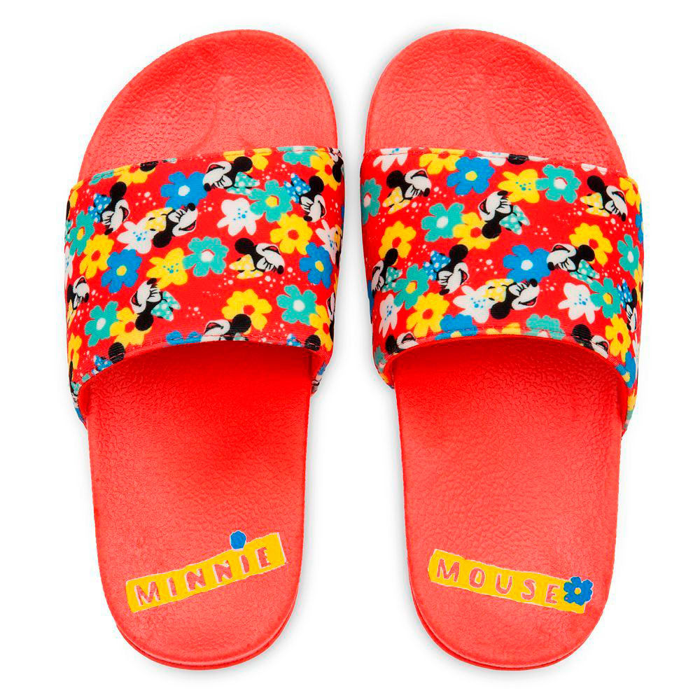 Sandalias Disney Store Minnie Mouse Flores Niña 0