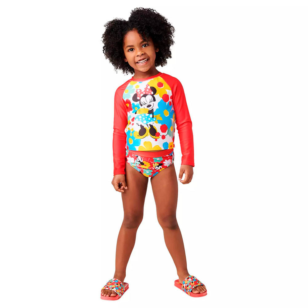 Sandalias Disney Store Minnie Mouse Flores Niña3