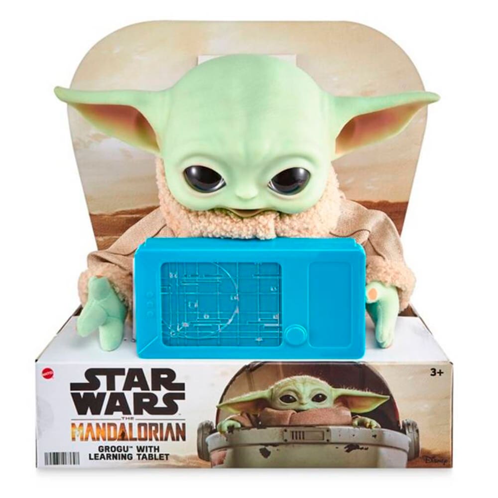 Muñeco Mattel Baby Yoda Grogu con Tablet The Mandalorian Star Wars2