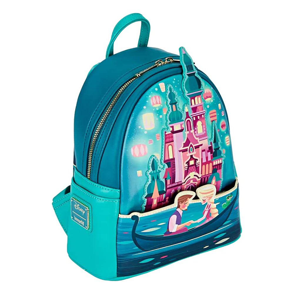Mini Mochila Loungefly Rapunzel Enredados Fosforescente2