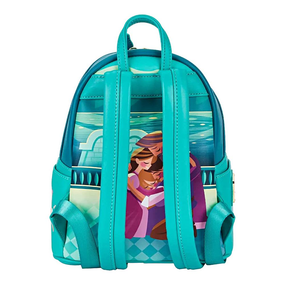 Mini Mochila Loungefly Rapunzel Enredados Fosforescente5