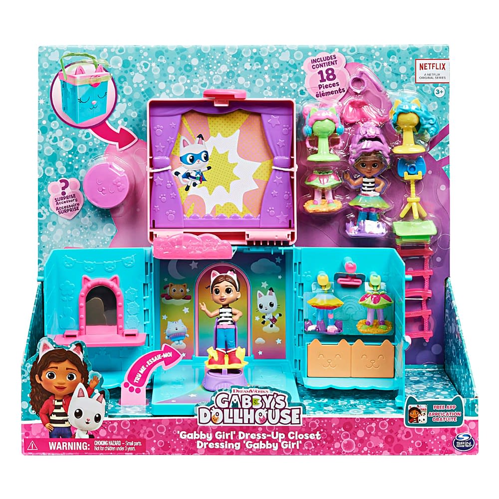 Playset Gabbys Dollhouse Closet Arcoiris Portátil2