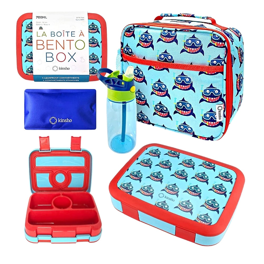 Pack Lonchera Bento Box Kinsho Tiburones 0