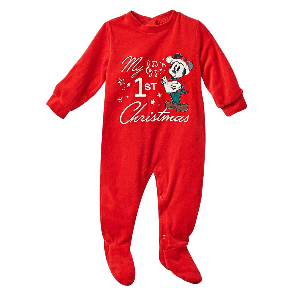 Pijama Enterizo Bebe Disney Store Mickey Mouse Navidad 0