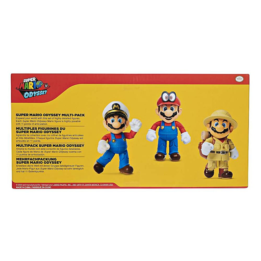 Super Mario Bros 4 pulgadas Odyssey Multipack3