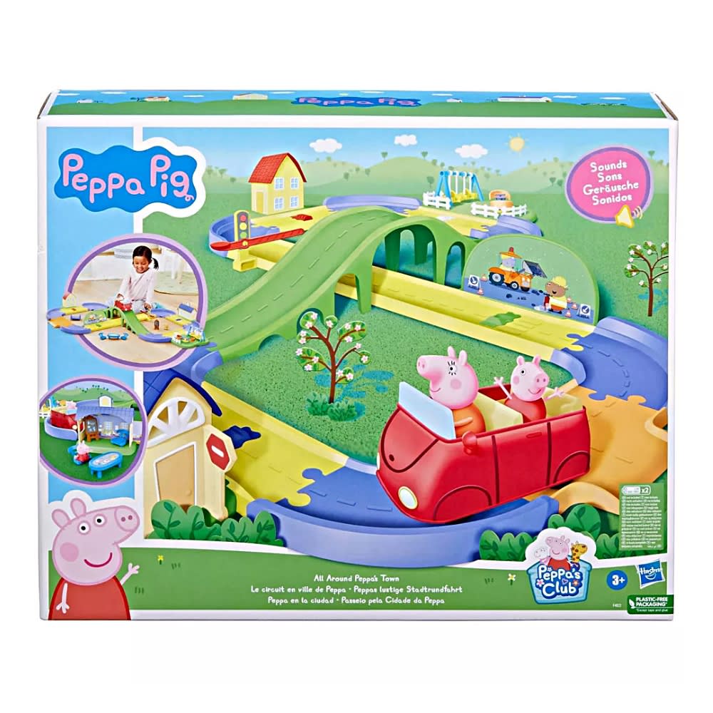 Pista de Autos Peppa Pig Alrededor de todo el Pueblo3