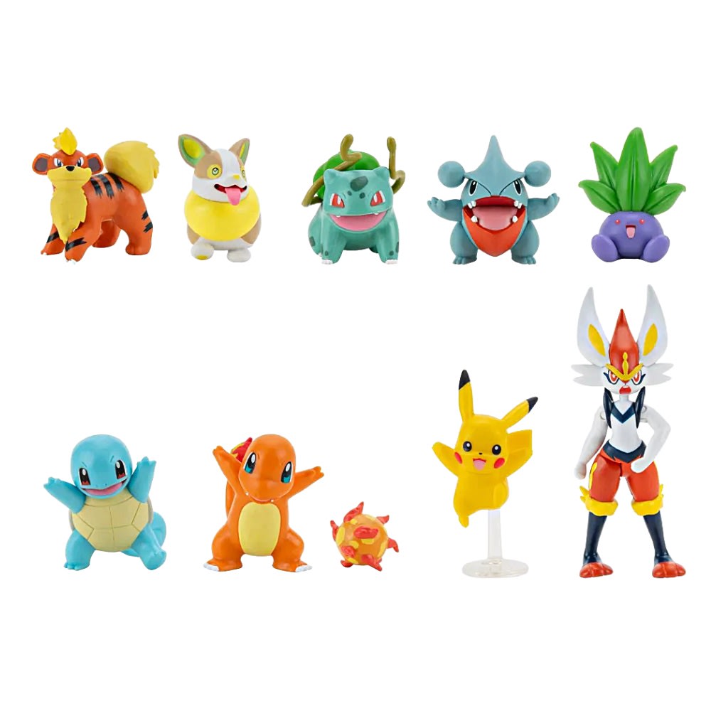 Set de Figuras Batalla Pokemon x 10 0