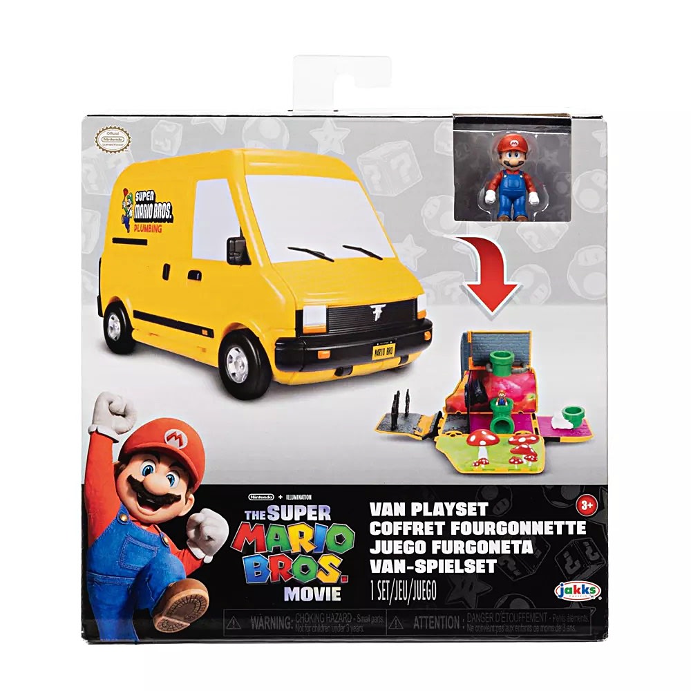 Playset Nintendo Mario Bros Mini Van Convertible4