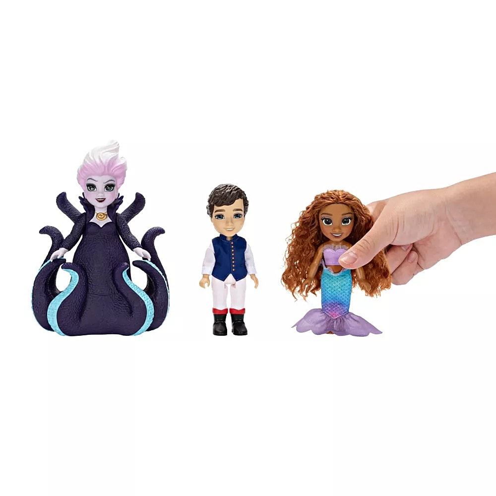 Set de Muñecos Mini Jakks Ariel, Eric y Ursula La Sirenita Live Action4