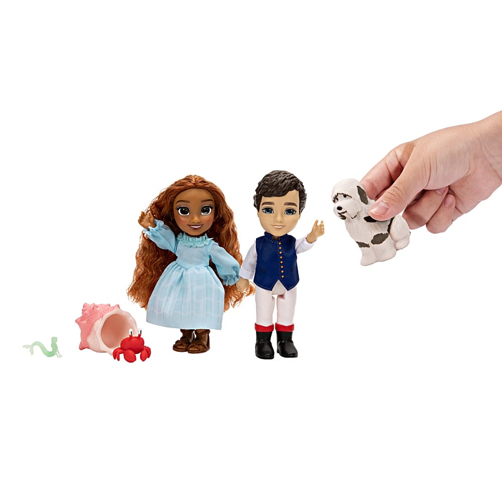 Set de Muñecos Mini Jakks Ariel y Eric La Sirenita Live Action3