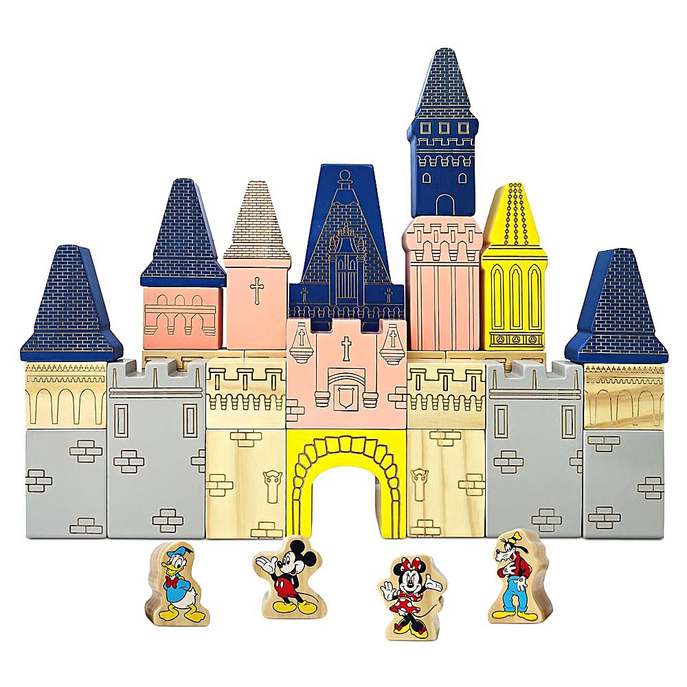 Castillo de Bloques de Madera Disney Store Mickey y sus Amigos 0
