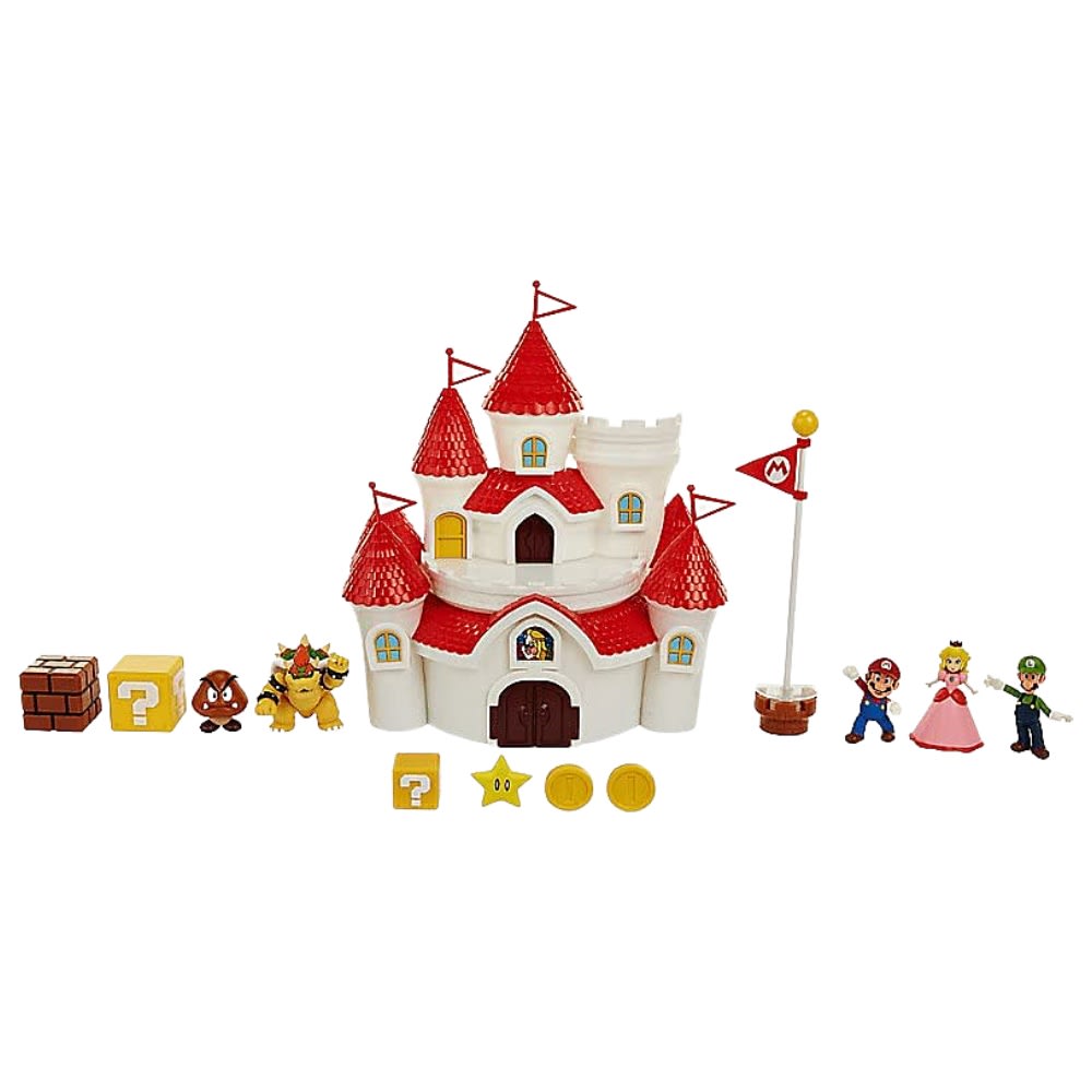 Castillo Champiñon Deluxe Mario Bros La Película con Figuras2