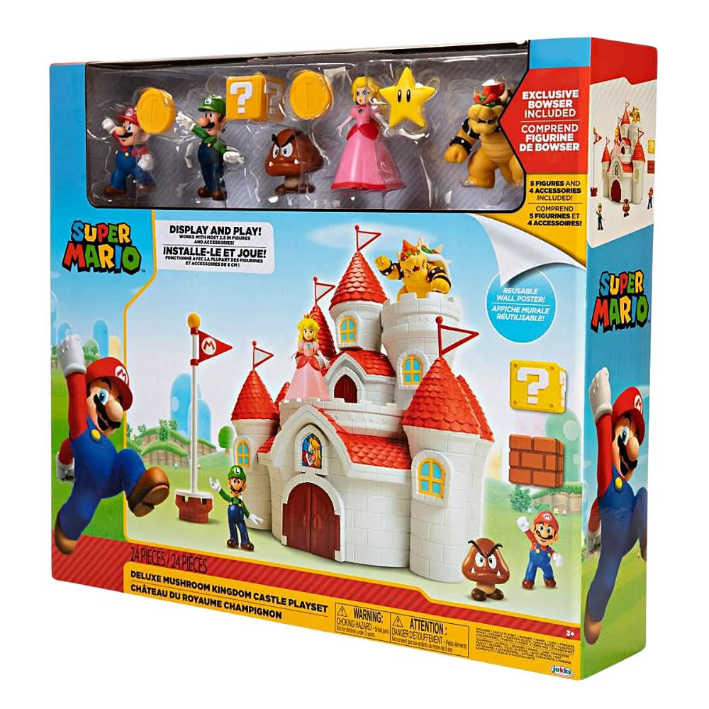 Castillo Champiñon Deluxe Mario Bros La Película con Figuras4