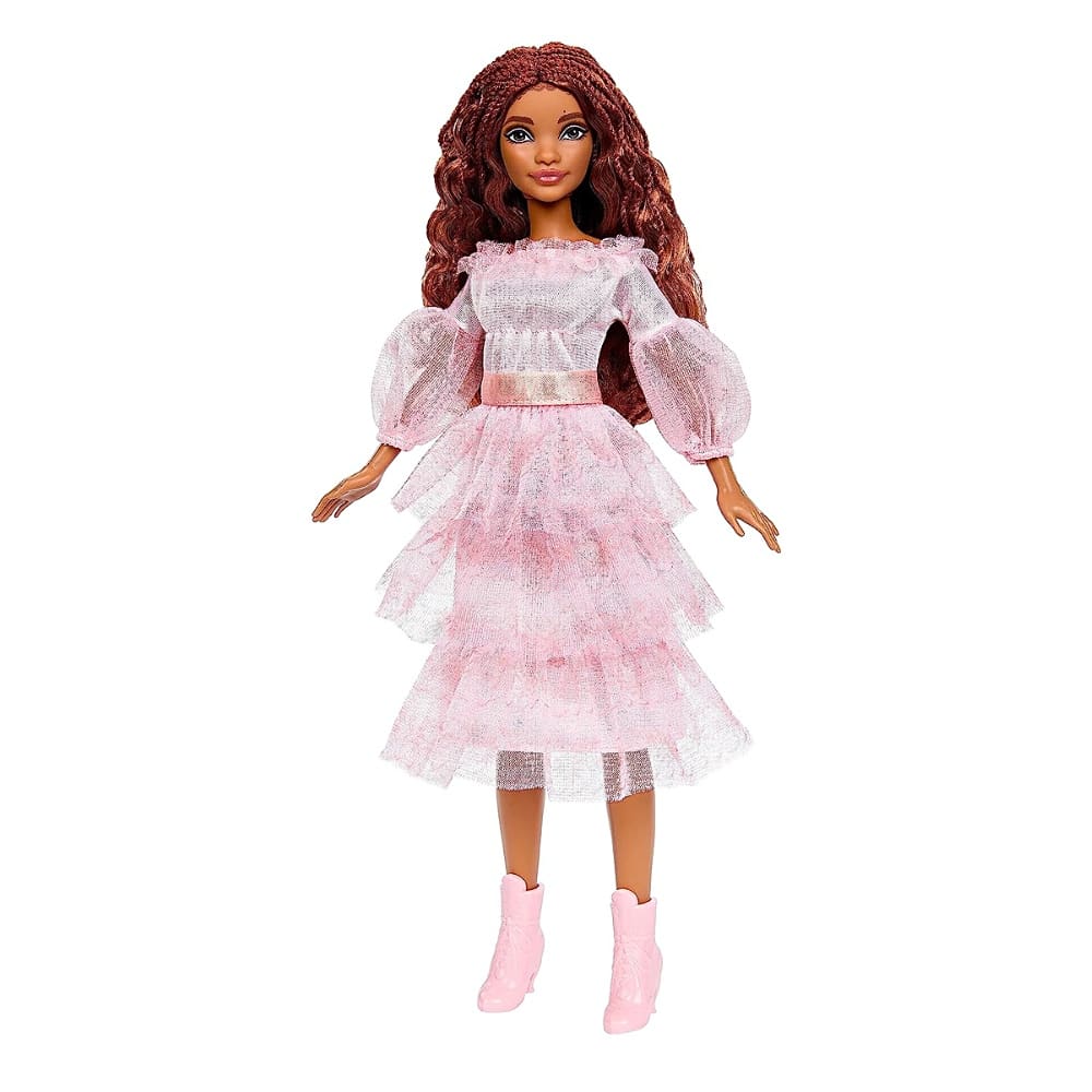 Muñeca Mattel Ariel con Vestido Rosado La Sirenita Live Action 0