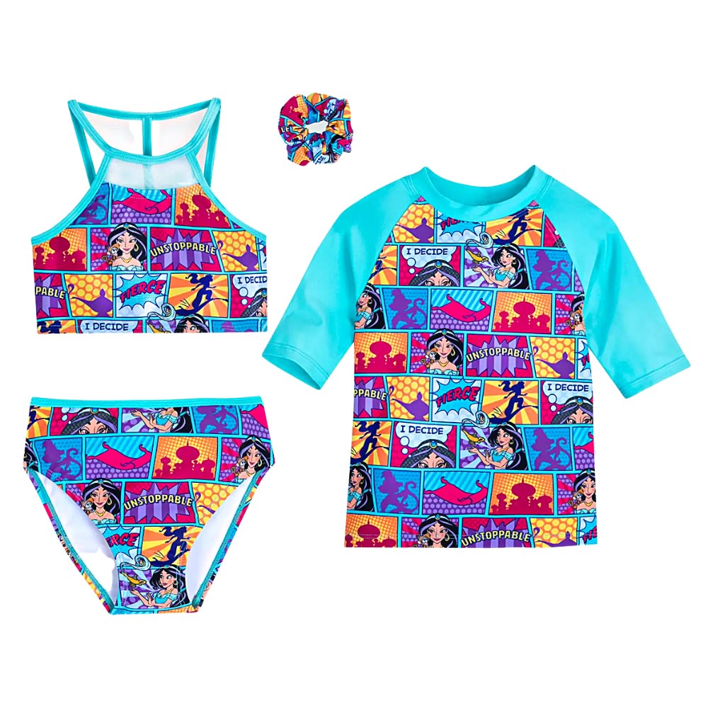 Ropa de Baño Disney Store Princesa Jasmine Tres Piezas 0