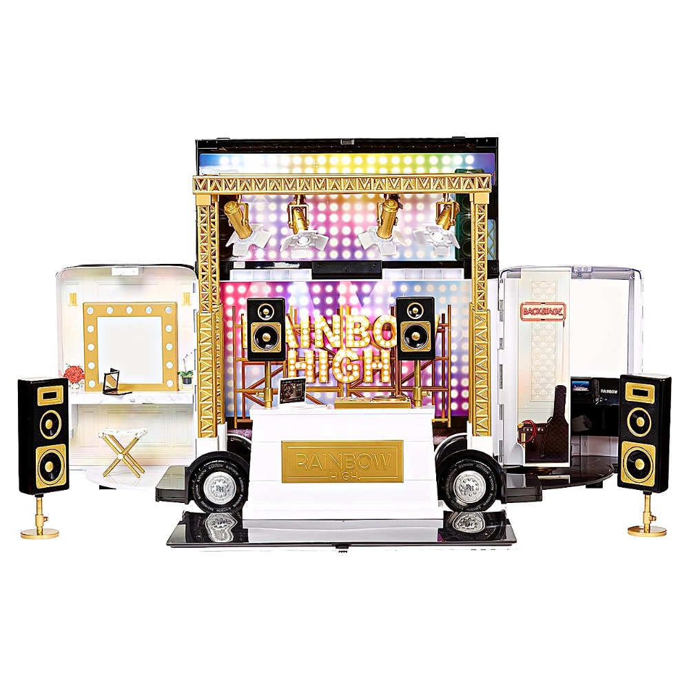 Playset Deluxe Escenario Rodante Rainbow High Vision World Tour 4-in-1 0